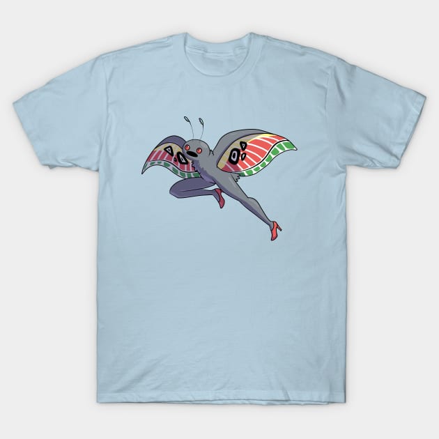 Leggly Mothman T-Shirt by ziodynes098